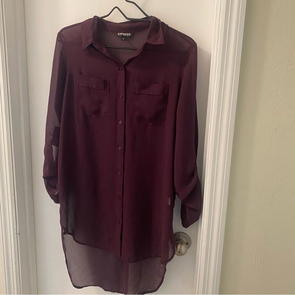 Purple portofino dress size small from express - gently used